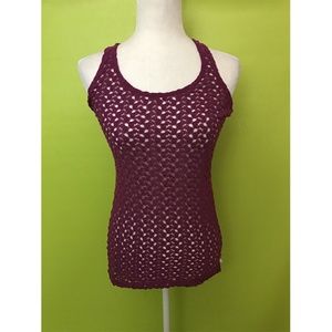 Pretty Rebellious Racer Back Loose Crochet Top S